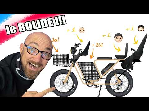 c'est le Meilleur vélo cargo fat bike électrique made in FRANCE ! le BOLIDE de kino bike