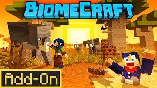Biomecraft Addon Minecraft PE/Bedrock 1.21 - +50 Nuevos ANIMALES Y BIOMAS en Minecraft PE Mods