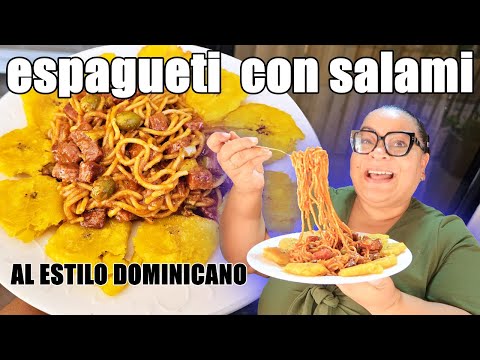 Espagueti estilo Dominicano