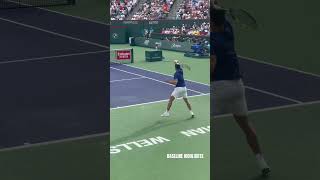 Alcaraz pushes Nadal back and ends it with a signature drop shot 🔥