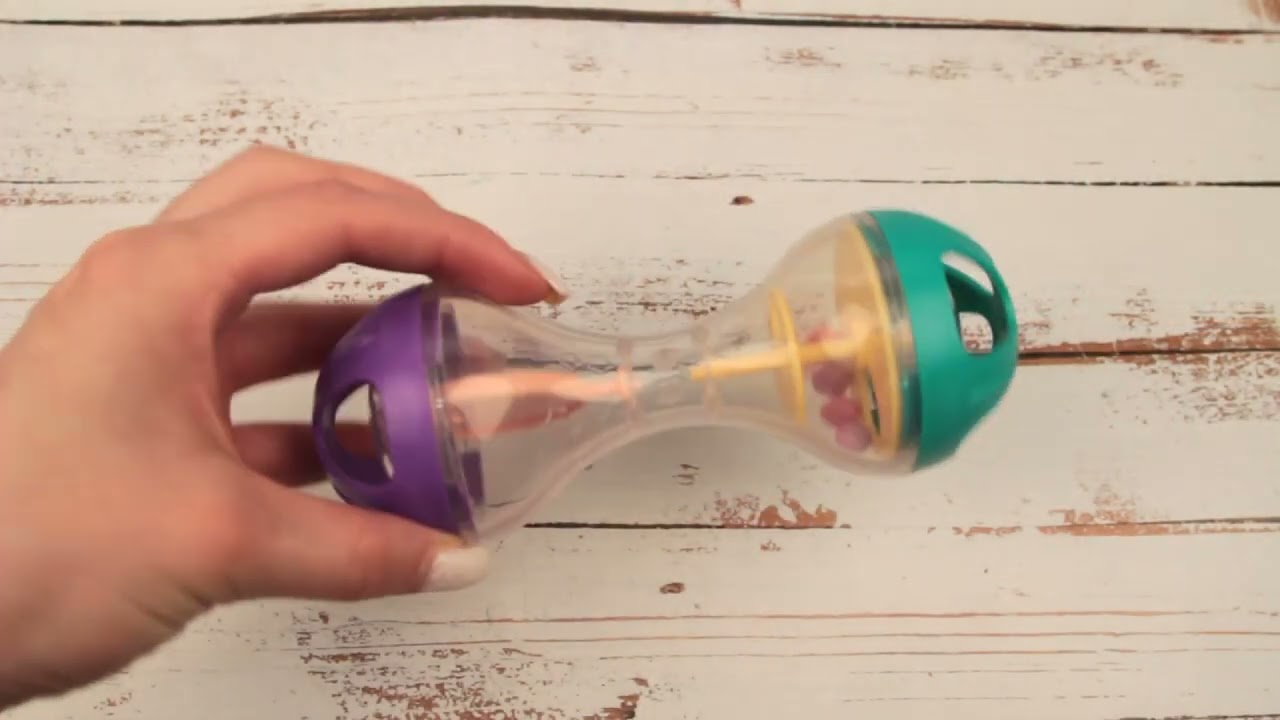 Погремушка гантелька - видео