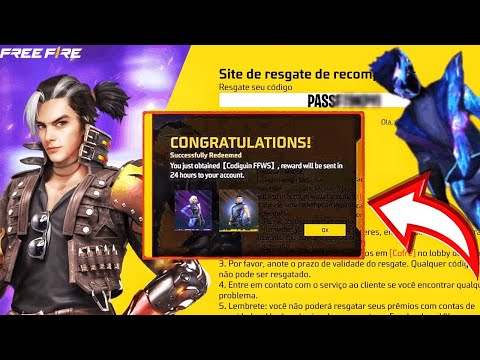 NOVO CODIGUIN INFINITO FREE FIRE! COMO PEGAR O NOVO CODIGUIN