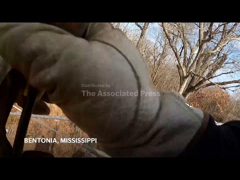 YouTube video thumbnail: Linemen Work 16-Hour Days to Restore Power in Mississippi