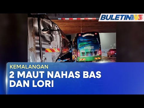 KEMALANGAN | Dua Maut, Tujuh Cedera Nahas Bas Persiaran Dan Lori
