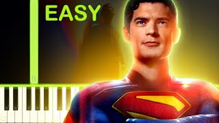 SUPERMAN THEME - EASY Piano Tutorial