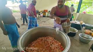 மட்டன் பிரியாணிக்கு செய்த 100kg  சிக்கன் கிரேவி | 100Kg Chicken Gravy