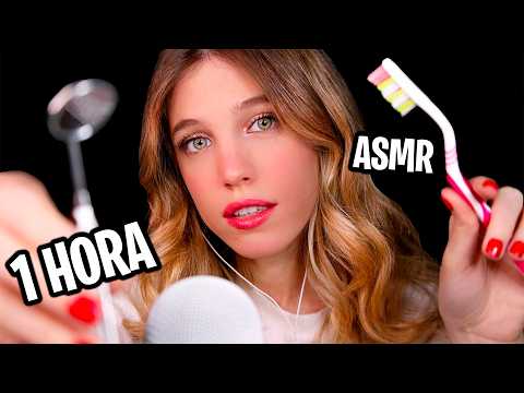 ASMR 1 HORA de LIMPIEZA DENTAL REAL 🦷 (Roleplay en español siendo dentista)