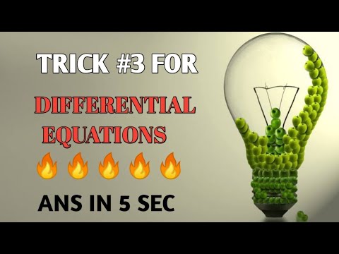 differential equations trick #3 for nda/iit jee/class...