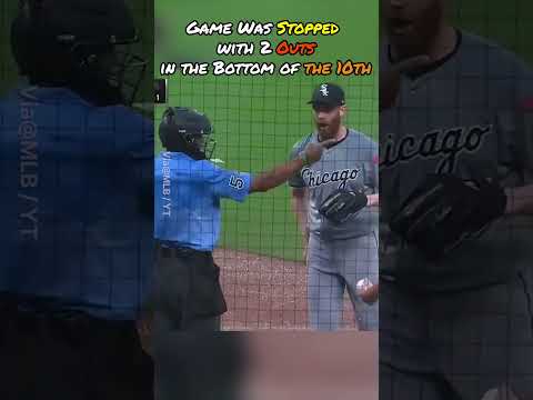 Game Was Stopped with 2 Outs in the Bottom of the 10th