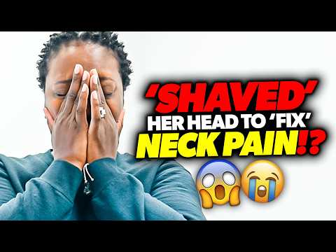 'SHAVED HER HEAD' TO FIX HER NECK PAIN!? 🤯😱 | Asmr Chiropractic Headache Relief | Dr Tubio