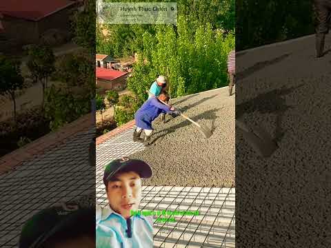 bất ngờ khi đổ bê tông trên nóc nhà khiến ai cũng trầm trồ #shorts