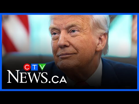 YouTube video thumbnail: Trump Says Canada and Mexico do 'What we Tell Them to do’