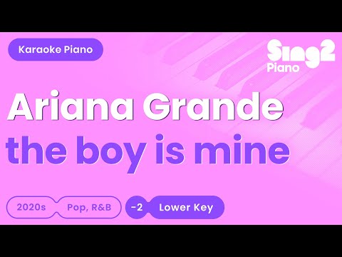 Ariana Grande – the boy is mine (Lower Key) Piano Karaoke