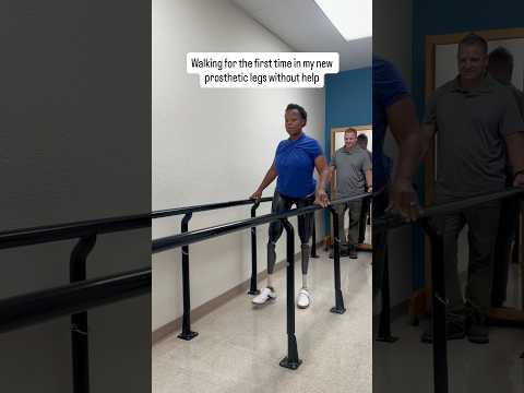 The first day I walked in my legs without help
