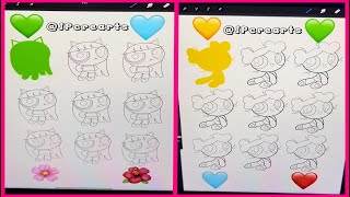 (ASMR) Emoji Color Mixing Palette NewJeans