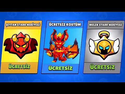 SON DAKİKA 📣 HERKESE ÜCRETSİZ KOSTÜMLER ve MELEK & ŞEYTAN STARR HEDİYELERİ! Brawl Stars