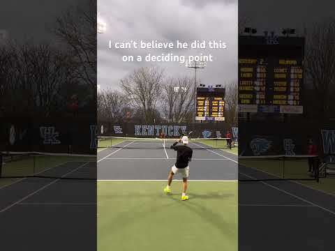 I can’t believe he did this on a deciding point