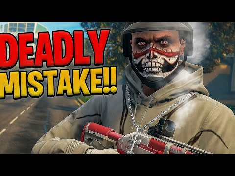 This try hard did not learn from the first round. He kept trying GTA V online.