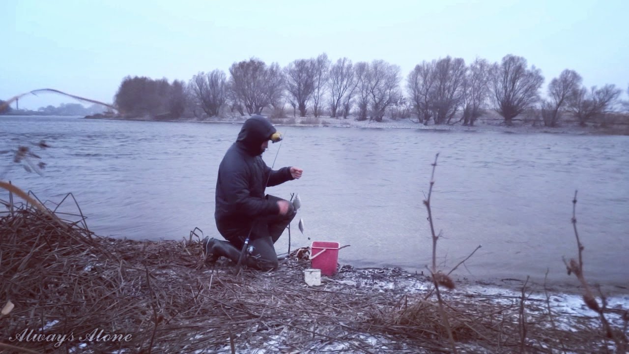 Зимняя рыбалка на открытой воде. Ловля на донку (закидушку. Щука, густера.