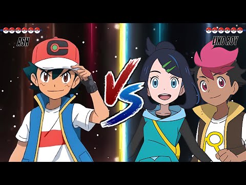 Pokémon Battle: Ash Vs Liko and Roy (Team Update)