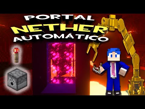 ¡Secreto! Portal del Nether Automático en Minecraft - ¡Facilísimo!