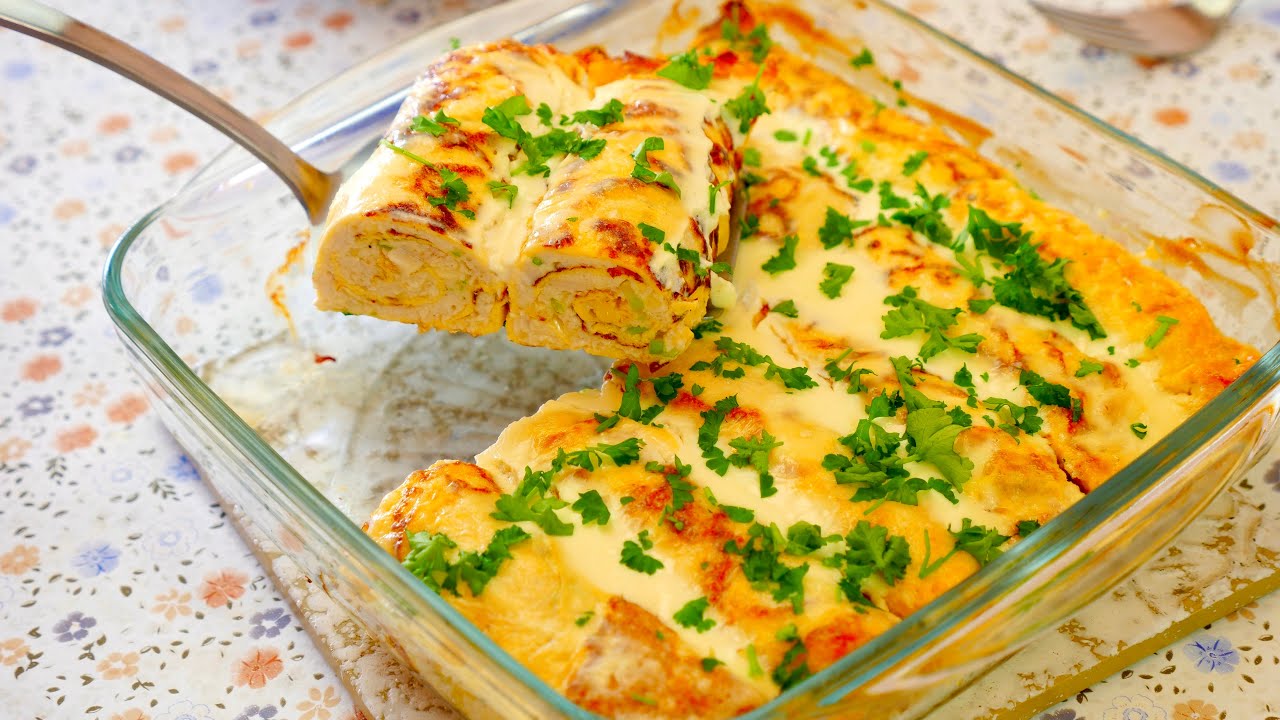 Блинчики с мясом очень нежные (бризоли)