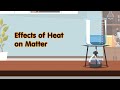 Effects of Heat on Matter