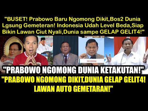 Prabowo Ngomong Dikit, BOS-BOS DUNIA Auto Merinding! Indonesia Siap Guncang, Sampe Lwn GELAP MATA!