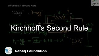 Kirchhoff's First Rules