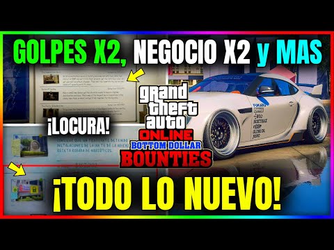 ¡TODO LO NUEVO QUE LLEGA! NUEVA ACTUALIZACION SEMANAL en GTA5 Online! GOLPES X2, NEGOCIO X2, DESC...