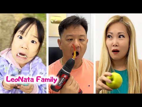 An apple washed with feet 🥴🫣 LeoNata TikTok family