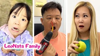 An apple washed with feet 🥴🫣 LeoNata TikTok family