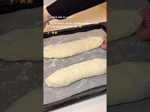Yaptığınıza pişman olacağınız somun ekmek tarifi yorumda🤭😬 #food #recipe