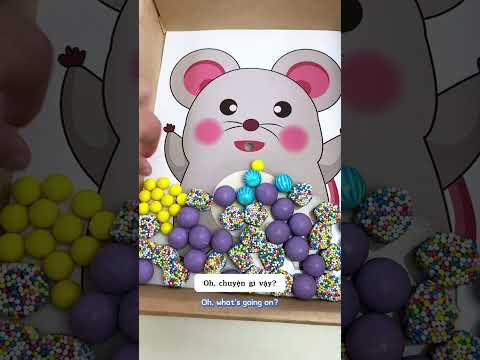 Chuột nhỏ ăn hạt đậu nhỏ!