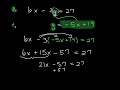 Solving Systems of Equations