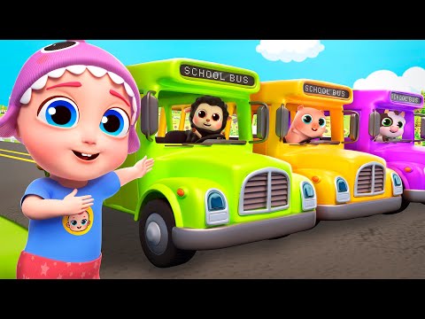 The Wheels on The Bus Song | Funny Bunny - Nursery Rhymes & Kids Songs Compilation