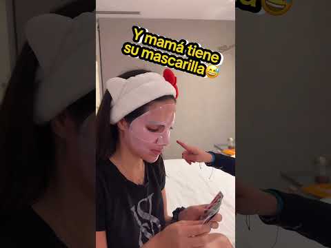 KIMA SE RÍE DE LA MASCARILLA DE SU MAMÁ 😅 | #jukilop #shorts #kimberlyloaiza