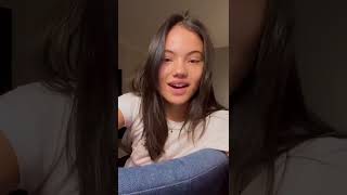 Emma sending a message to the players taking part in the Northern Vision tennis..