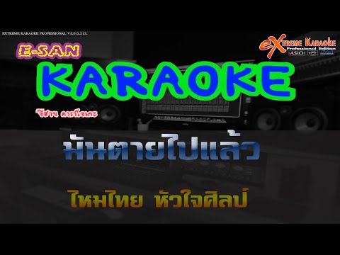 มันตายไปแล้ว – ไหมไทย หัวใจศิลป์🎤 | คาราโอเกะกีต้าร์สด | [cover]-[karaoke]