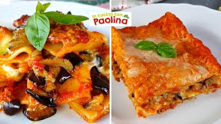 PASTA AL FORNO con le MELANZANE 🍆2 ricette da non perdere!