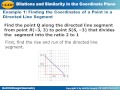 Partitioning Directed Line Segments