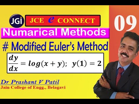 Numerical solution by Modified Euler's method to...