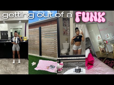 getting out a funk VLOG: exiting my lazy girl era + reset in 24hrs, gym, alone time, cleaning, etc