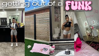getting out a funk VLOG: exiting my lazy girl era + reset in 24hrs, gym, alone time, cleaning, etc