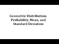 Understanding Geometric Distribution and Pancreatic Cancer Risk