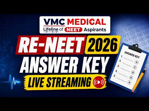 Re-NEET 2026 Answer Key Release VMC Medical