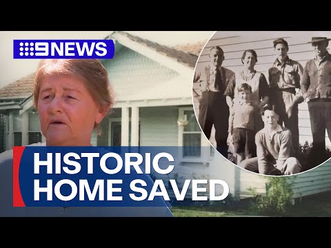 Century-old home saved from demolition | 9 News Australia