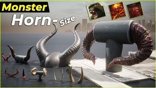 Monster Horn Size Comparison | Size Comparison | Biggest Monster Horn