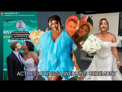 Āctress Etinosa weds her White Husband  [Watch the full video wedding video]Regina Chizzy Alichi