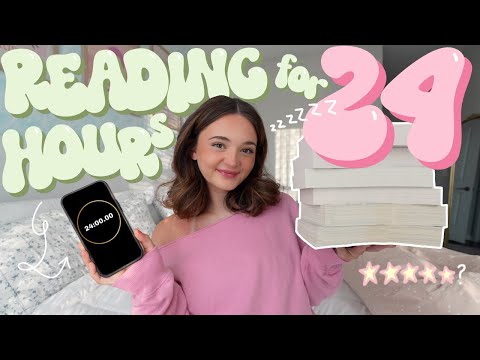 reading as many books as possible in 24 HOURS… 📖🌟🐚💕 *spoiler free reading vlog*